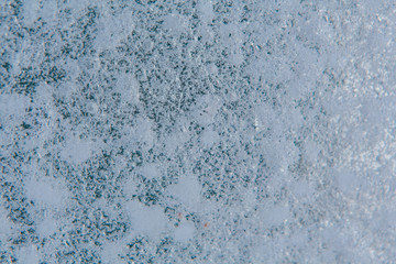 Ice bricks with bubbles of air inside. Abstract ice crystal texture. Clear ice background.