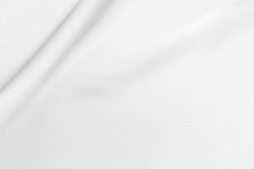 Draped satin and silk white fabric for festive backgrounds