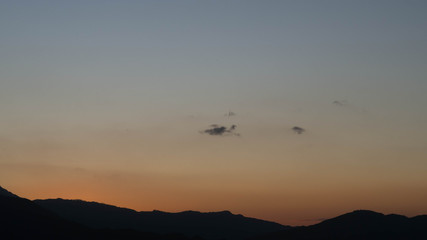  Constanza montains after the sunset