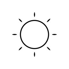 sun icon vector for your design 