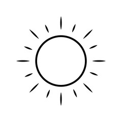 sun icon vector for your design 
