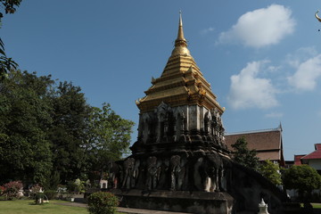 Fototapeta premium Wat Chiang Man is the oldest temple in Chiang Mai