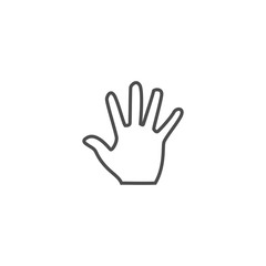 hand icon vector for your design