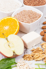 Ingredients containing vitamin P, fiber and minerals. Best food for healthy lifestyles