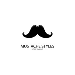 Mustache icon vector ilustration template