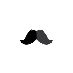 Mustache icon vector ilustration template