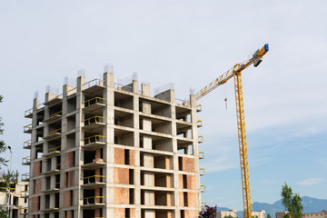 Fototapeta premium New residential area construction