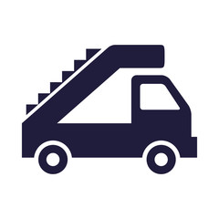 stairs car airport vehicle icon