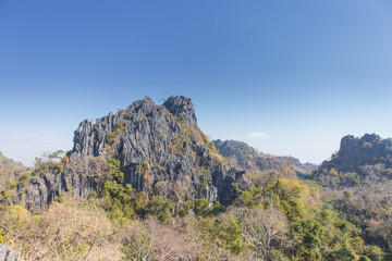 Fototapeta na wymiar Mountain view, Suan Hin Pha Ngam, Loei province, Thailand