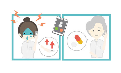 看護師早退連絡