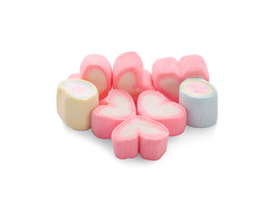 Marshmallow sweet an isolated on white background