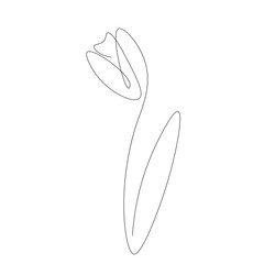Flower icon line drawing vector illustration