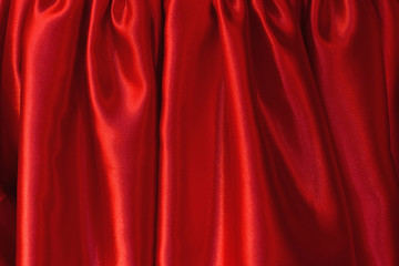 red curtain background