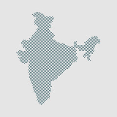 Fototapeta premium India country map with creative dots vector