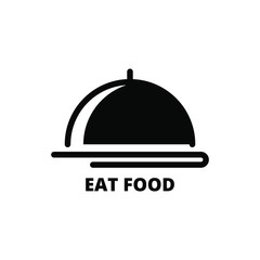 food center logo like icon design template. very simple, unique and modern design. suitable for cafe, restaurant and culinary business - vector illustration