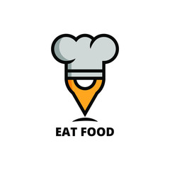 food center logo like icon design template. very simple, unique and modern design. suitable for cafe, restaurant and culinary business - vector illustration