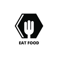 food center logo like icon design template. very simple, unique and modern design. suitable for cafe, restaurant and culinary business - vector illustration