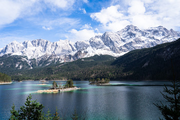 Eibsee and Zugspitze