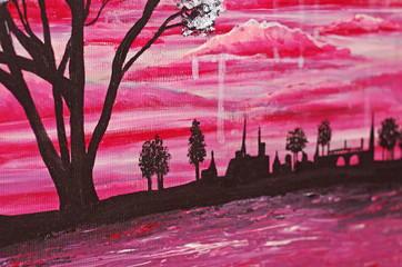 Obraz ręcznie malowany