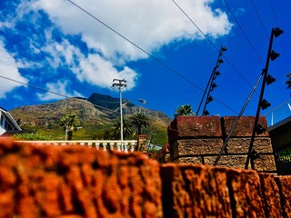 power line in mountains