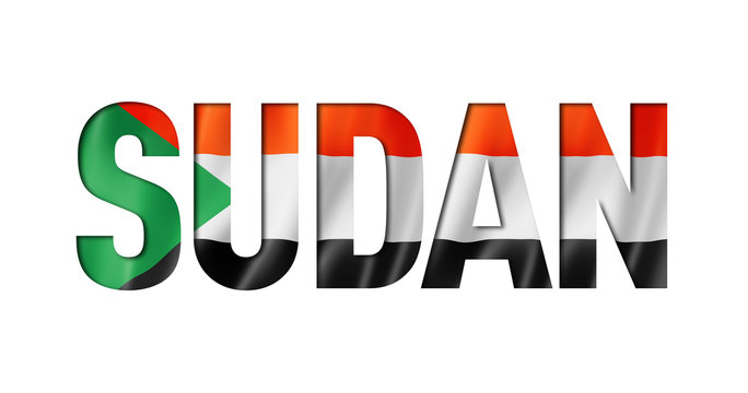 sudan flag text font