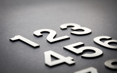 Mathematics background made with solid numbers