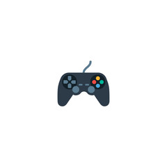 Joystick vector icon. Isolated game controller color flat joystick - Vector