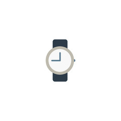 Watch Flat Vector Icon. Isolated Watch, Time Emoji, Emoticon, Illustration - Vector