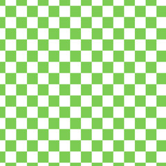 Green and white checkered background