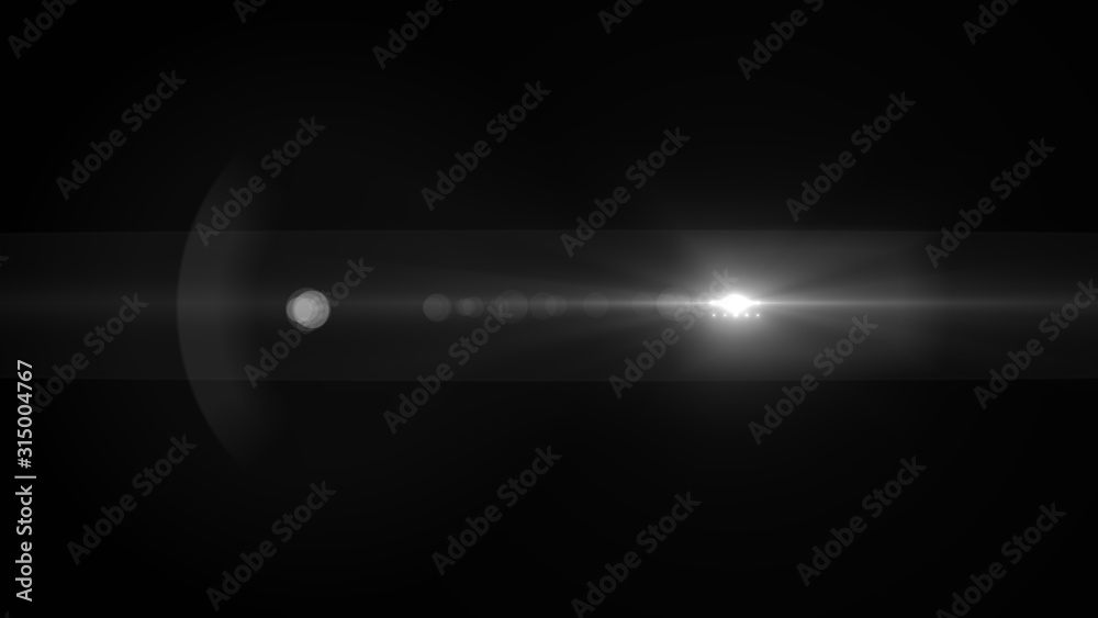Canvas Prints abstract of lighting for background. digital lens flare in dark background