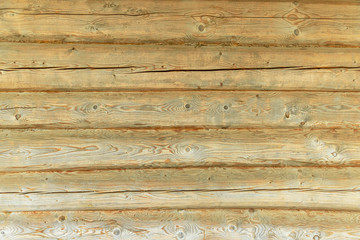 The wall of wooden house