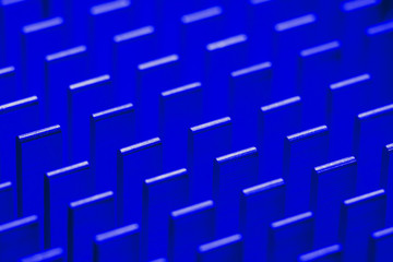 Fototapeta na wymiar abstract blue metal column pattern background