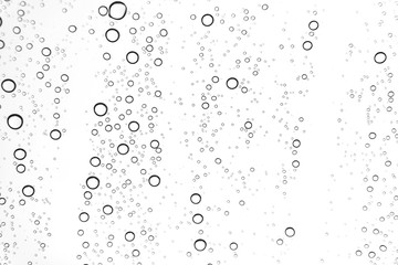 Rain drops on window glasses surface Natural Pattern of raindrops. Natural pattern of raindrops on white background for your design.