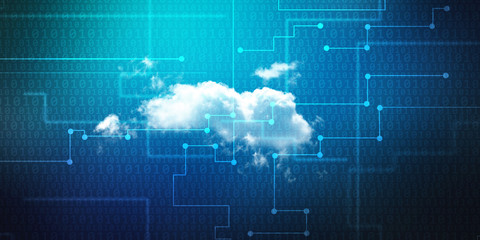 2d illustration abstract cloud background