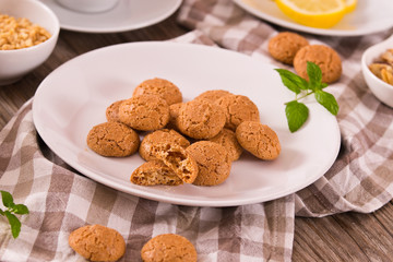 Amaretti cookies.	