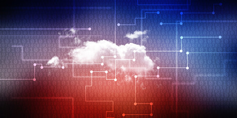 2d illustration abstract cloud background