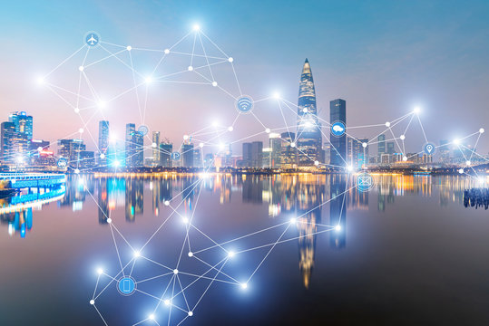 Shenzhen Houhai financial district urban skyline