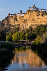 Obraz premium View of one of the white villages of Cadiz, called Arcos de la Frontera. Spain