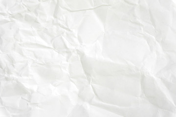 Paper texture Crumpled White.Top view.