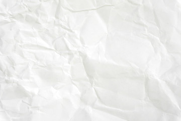 Paper texture Crumpled White.Top view.