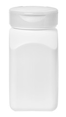Pill jar mockup isolated. Supplement bottle. Pharmacy tablet or capsule medical container