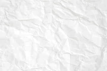 Paper texture Crumpled White.Top view.