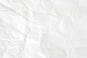 Paper texture Crumpled White.Top view.
