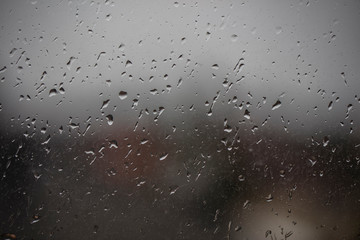 rain  drops on the window 