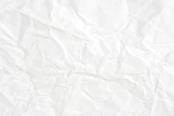 Paper texture Crumpled White.Top view.