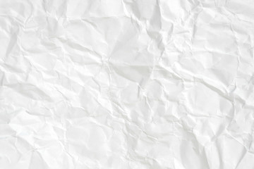 Paper texture Crumpled White.Top view.