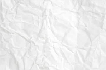 Paper texture Crumpled White.Top view.