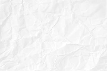 Paper texture Crumpled White.Top view.