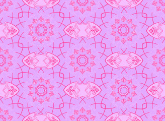     Seamless combination of mandala and paisley with oriental ornaments