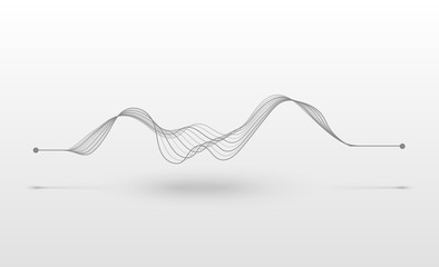 Wireframe sound wave